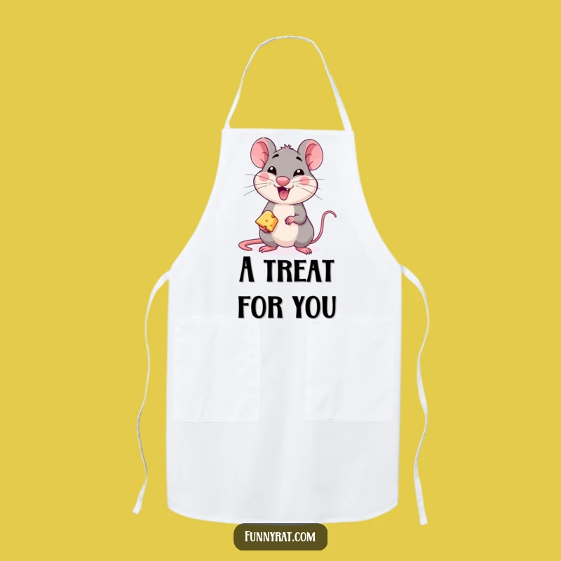 Funny Winking Rat Apron - Cook with Mischief and Stay Clean