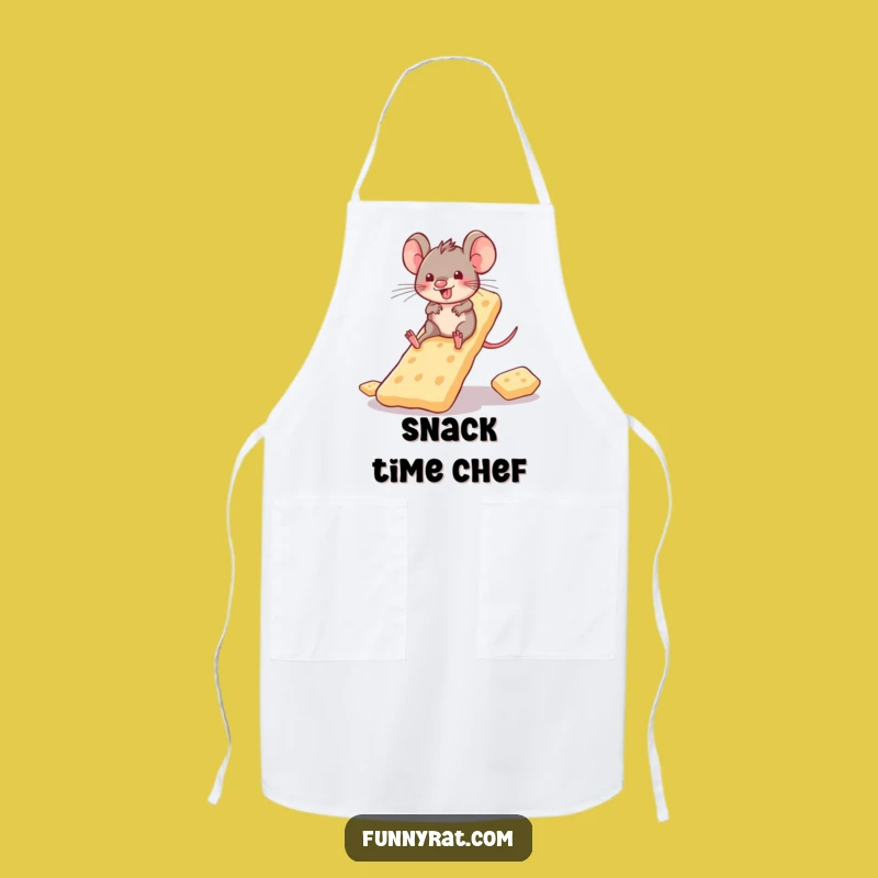 Funny Cracker Slide Rat Apron - Keep Clean During Playful Kitchen Adventures