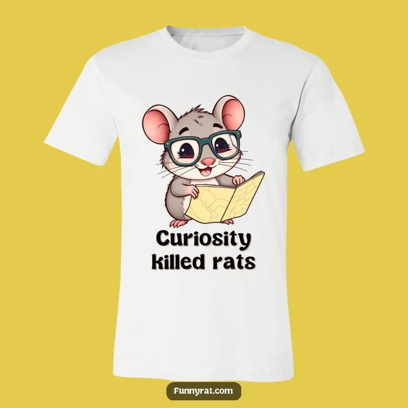 Funny Explorer Rat T-Shirt - Wearable Adventure for Curious Souls